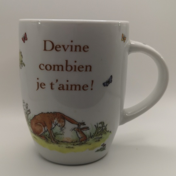 French Version Guess How Much I Love You Devine Combien Je T'aime Mug by Konitz - Picture 1 of 5